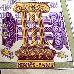 Hermes silk scarf